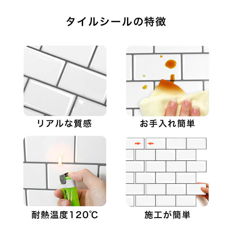 サブウェイ3Dタイルシール