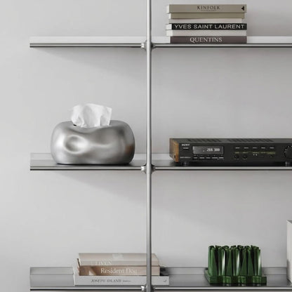 メタリックティッシュケース