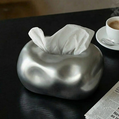 メタリックティッシュケース