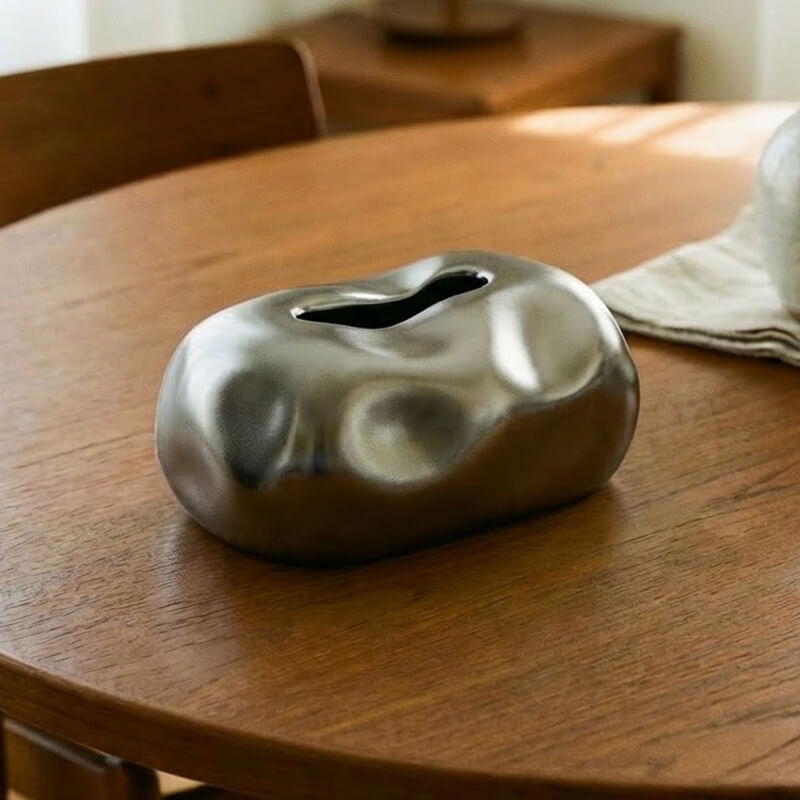 メタリックティッシュケース