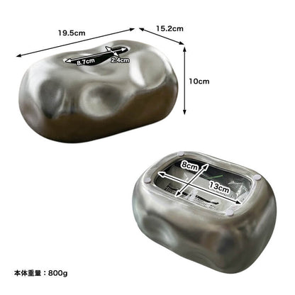 メタリックティッシュケース