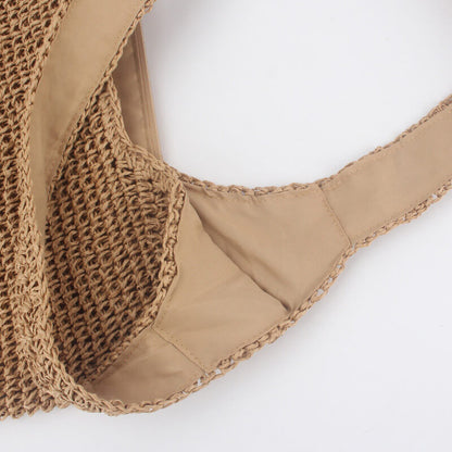 ナチュラルストローショルダーバッグ A4対応