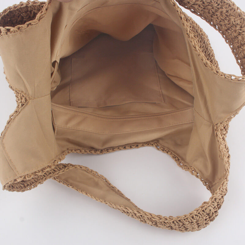 ナチュラルストローショルダーバッグ A4対応