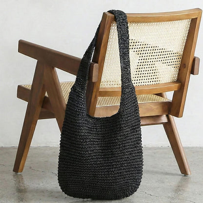 ナチュラルストローショルダーバッグ A4対応