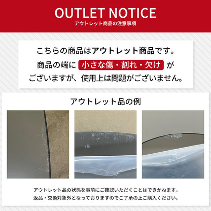 【アウトレット品】[賃貸OK] 割れないウォールミラー