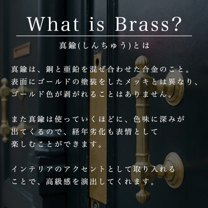 真鍮ミニマルノブ